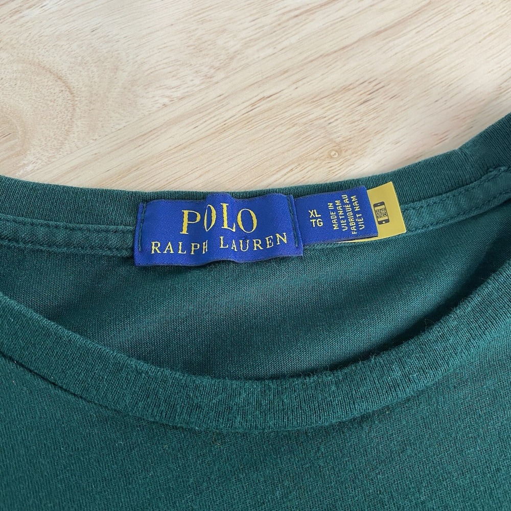Ralph Lauren Polo Shirt Men's XL Long Sleeve T-Shirt Big Logo Preppy Big Polo - Picture 9 of 12